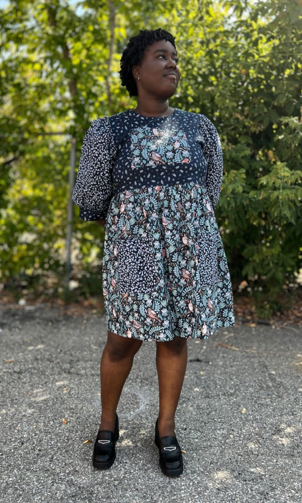 Birds of North America Fairywren Dress (Nest Friends) - Victoire BoutiqueBirds of North AmericaDresses Ottawa Boutique Shopping Clothing