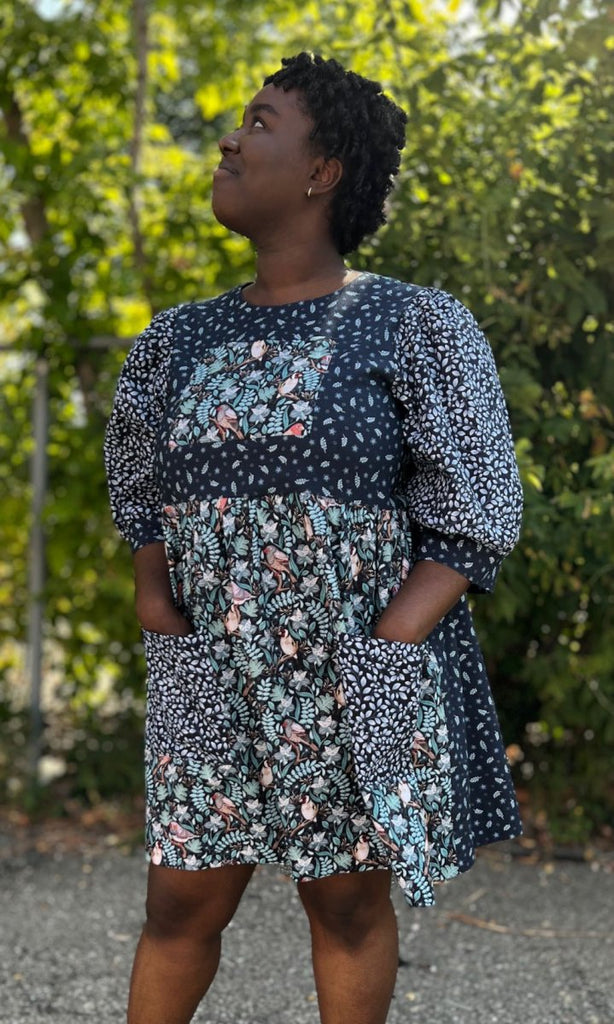 Birds of North America Fairywren Dress (Nest Friends) - Victoire BoutiqueBirds of North AmericaDresses Ottawa Boutique Shopping Clothing