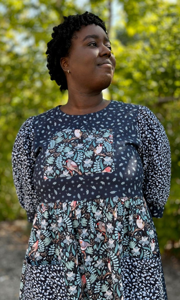 Birds of North America Fairywren Dress (Nest Friends) - Victoire BoutiqueBirds of North AmericaDresses Ottawa Boutique Shopping Clothing