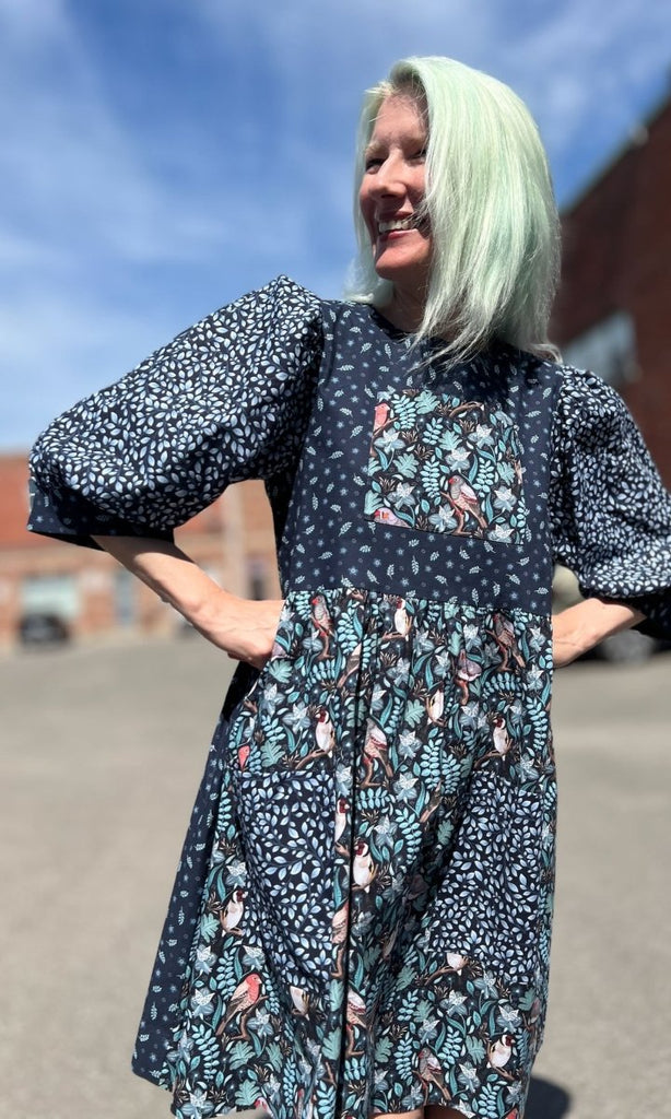 Birds of North America Fairywren Dress (Nest Friends) - Victoire BoutiqueBirds of North AmericaDresses Ottawa Boutique Shopping Clothing