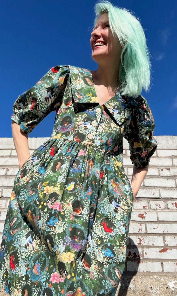 Birds of North America Fieldfare Dress (Aviary) - Victoire BoutiqueBirds of North AmericaDresses Ottawa Boutique Shopping Clothing