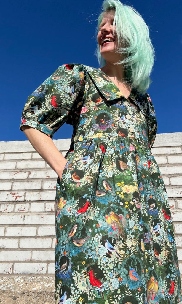 Birds of North America Fieldfare Dress (Aviary) - Victoire BoutiqueBirds of North AmericaDresses Ottawa Boutique Shopping Clothing