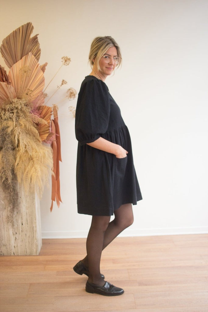 Birds of North America Flowerpiercer Dress (Black) - Victoire BoutiqueBirds of North AmericaDresses Ottawa Boutique Shopping Clothing