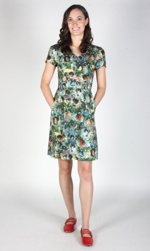 Birds of North America Fruit Dove Dress (Aviary) - Victoire BoutiqueBirds of North AmericaDresses Ottawa Boutique Shopping Clothing