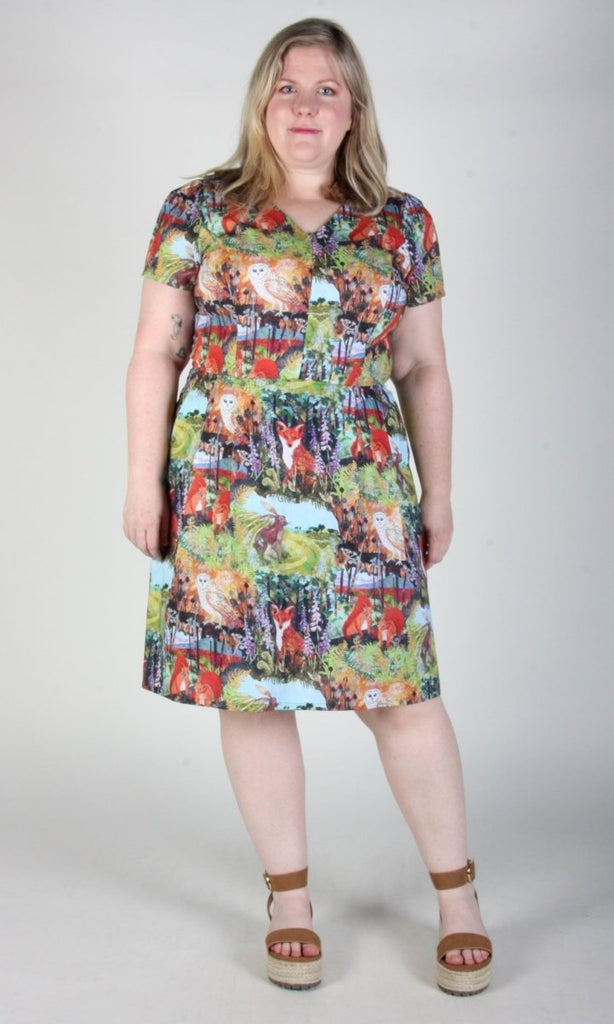 Birds of North America Fruit Dove Dress (Hedgerow) - Victoire BoutiqueBirds of North AmericaDresses Ottawa Boutique Shopping Clothing