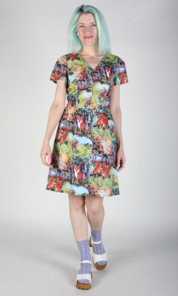 Birds of North America Fruit Dove Dress (Hedgerow) - Victoire BoutiqueBirds of North AmericaDresses Ottawa Boutique Shopping Clothing