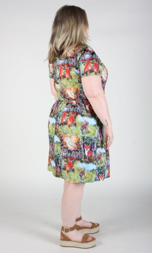 Birds of North America Fruit Dove Dress (Hedgerow) - Victoire BoutiqueBirds of North AmericaDresses Ottawa Boutique Shopping Clothing