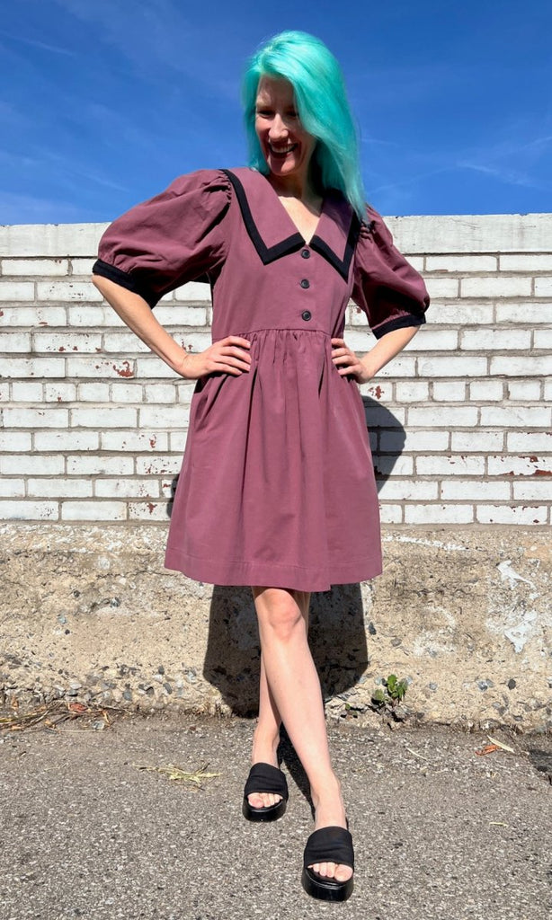 Birds of North America Fulvetta Dress (Thistle) - Victoire BoutiqueBirds of North AmericaDresses Ottawa Boutique Shopping Clothing