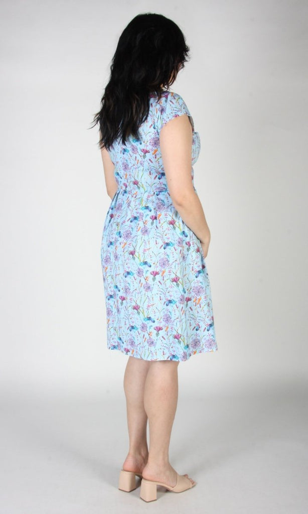 Birds of North America Gallinule Dress (Flower Toss) - Victoire BoutiqueBirds of North AmericaDresses Ottawa Boutique Shopping Clothing