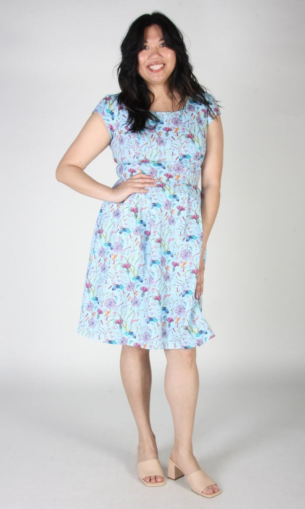 Birds of North America Gallinule Dress (Flower Toss) - Victoire BoutiqueBirds of North AmericaDresses Ottawa Boutique Shopping Clothing