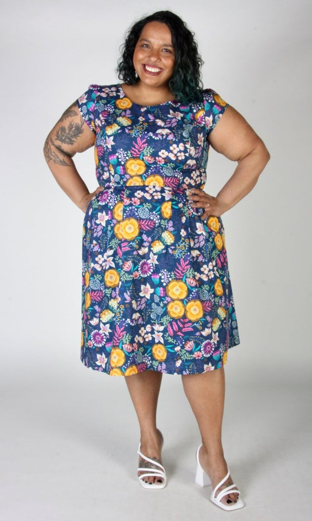 Birds of North America Gallinule Dress (Midnight Brillance) - Victoire BoutiqueBirds of North AmericaDresses Ottawa Boutique Shopping Clothing