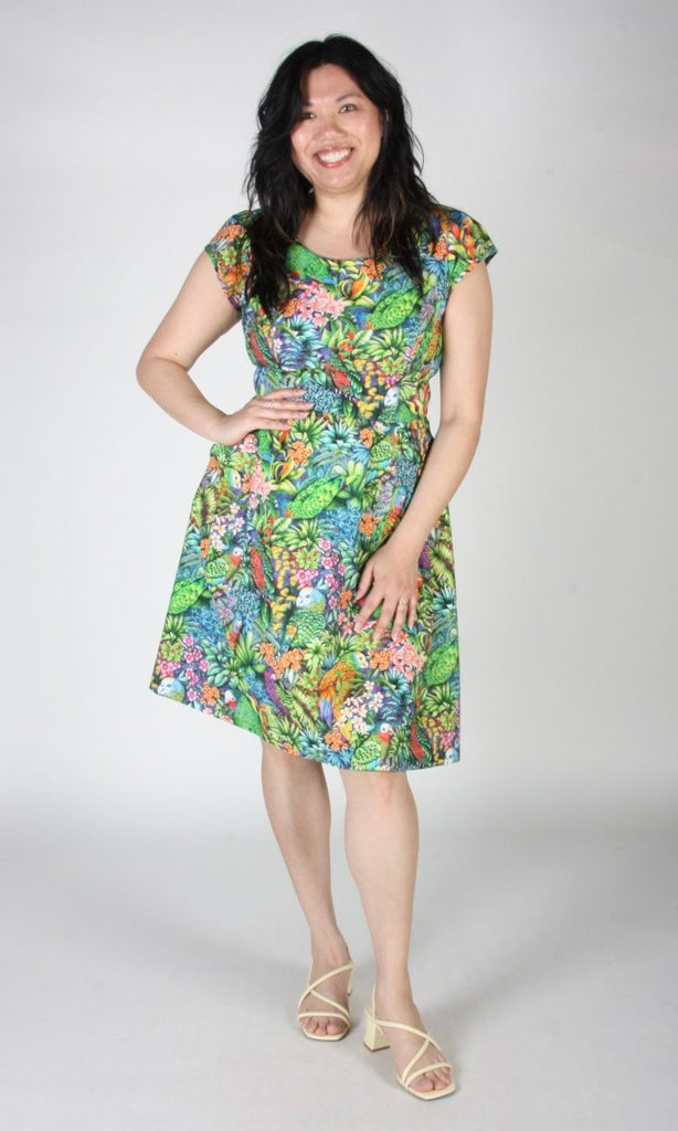 Birds of North America Gallinule Dress (Parrot Jungle) - Victoire BoutiqueBirds of North AmericaDresses Ottawa Boutique Shopping Clothing
