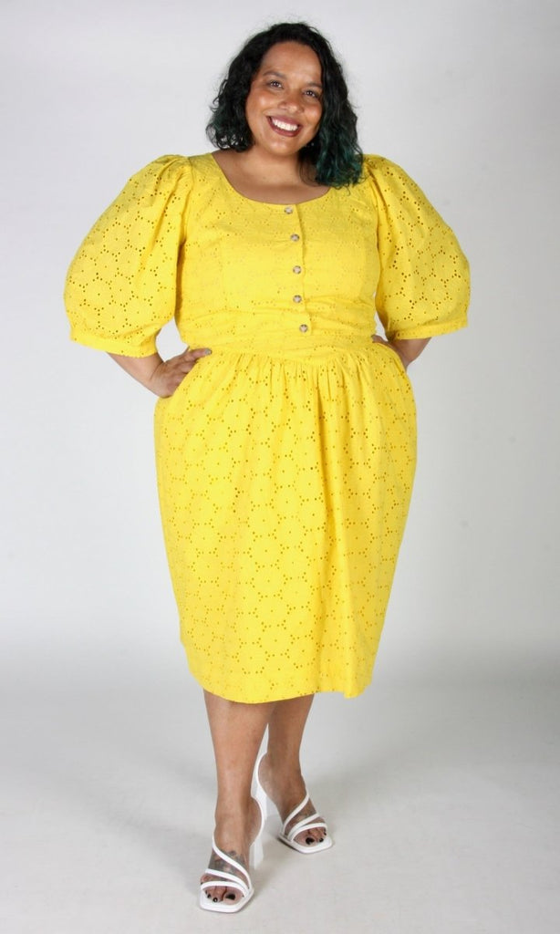 Birds of North America Hermit Thrush Skirt (Yuzu) - Victoire BoutiqueBirds of North AmericaBottoms Ottawa Boutique Shopping Clothing