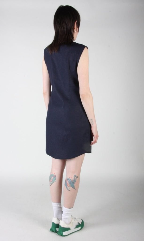 Birds of North America Honeycreeper Dress (Navy) - Victoire BoutiqueBirds of North AmericaDresses Ottawa Boutique Shopping Clothing