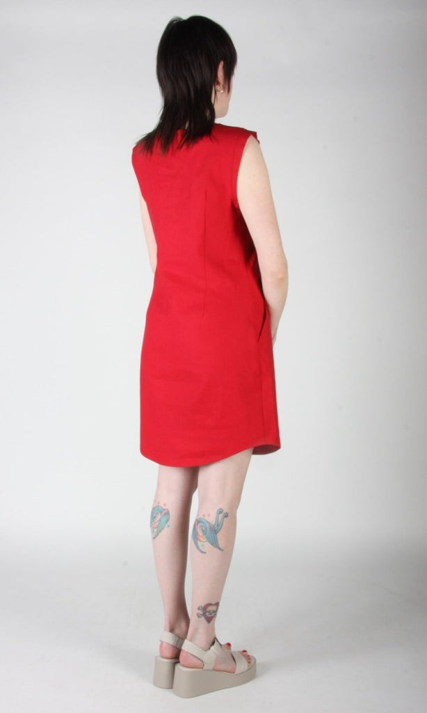Birds of North America Honeycreeper Dress (Red) - Victoire BoutiqueBirds of North AmericaDresses Ottawa Boutique Shopping Clothing