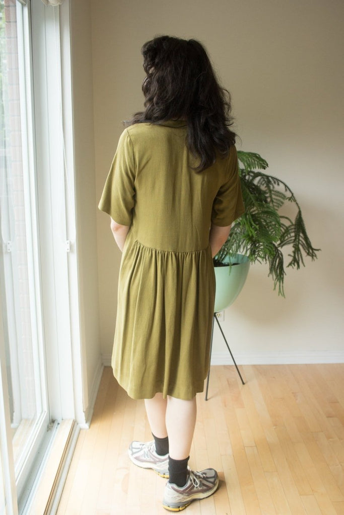 Birds of North America Kiskadee Dress (Golden Moss) - Victoire BoutiqueBirds of North AmericaDresses Ottawa Boutique Shopping Clothing