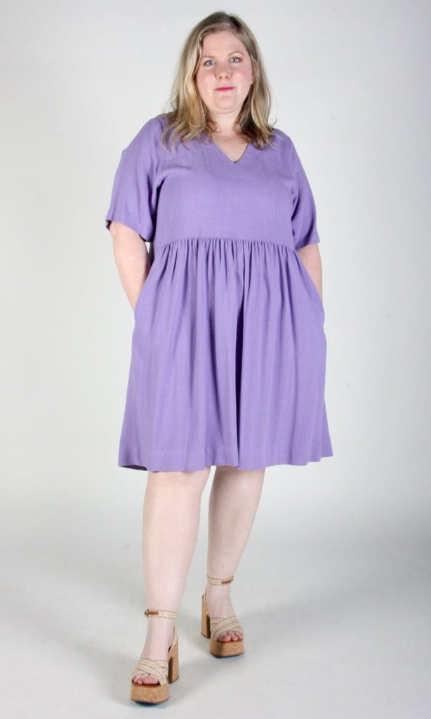 Birds of North America Kiskadee Dress (Lilac) - Victoire BoutiqueBirds of North AmericaDresses Ottawa Boutique Shopping Clothing