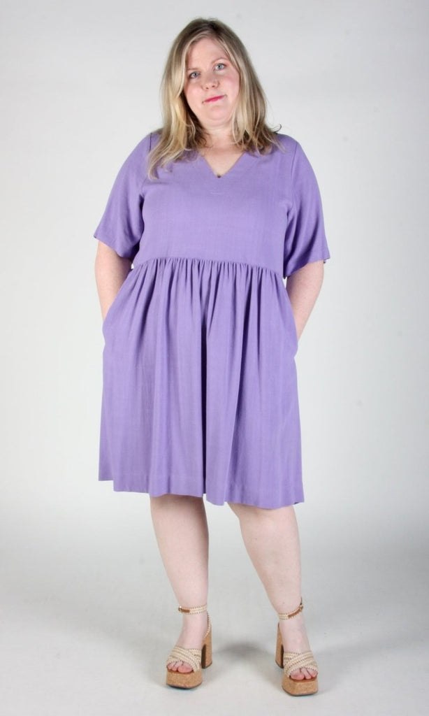 Birds of North America Kiskadee Dress (Lilac) - Victoire BoutiqueBirds of North AmericaDresses Ottawa Boutique Shopping Clothing