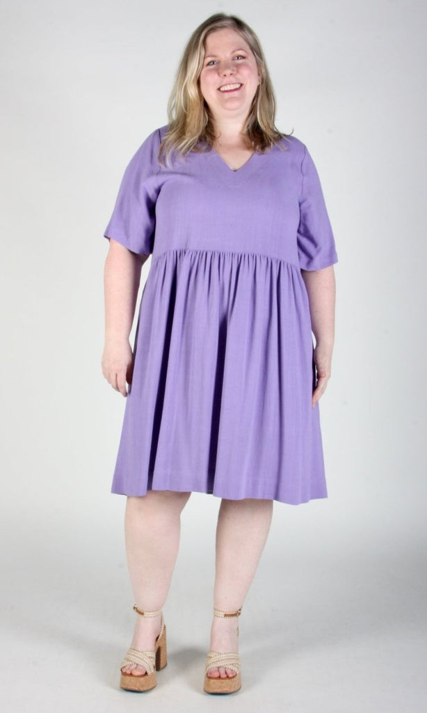 Birds of North America Kiskadee Dress (Lilac) - Victoire BoutiqueBirds of North AmericaDresses Ottawa Boutique Shopping Clothing