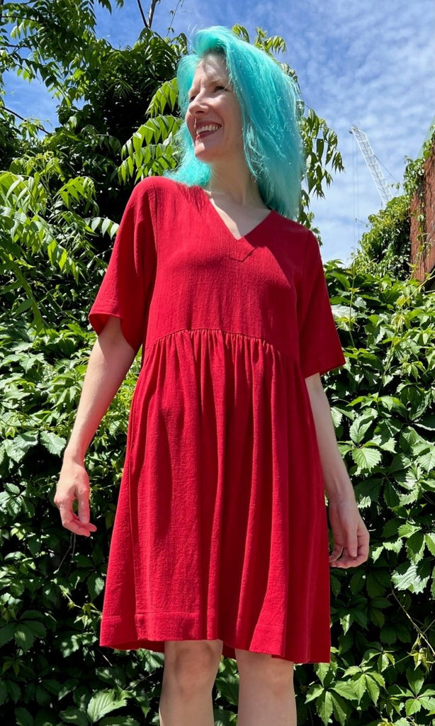 Birds of North America Kiskadee Dress (Red) - Victoire BoutiqueBirds of North AmericaDresses Ottawa Boutique Shopping Clothing