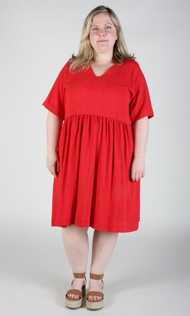 Birds of North America Kiskadee Dress (Red) - Victoire BoutiqueBirds of North AmericaDresses Ottawa Boutique Shopping Clothing