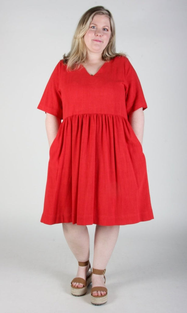 Birds of North America Kiskadee Dress (Red) - Victoire BoutiqueBirds of North AmericaDresses Ottawa Boutique Shopping Clothing