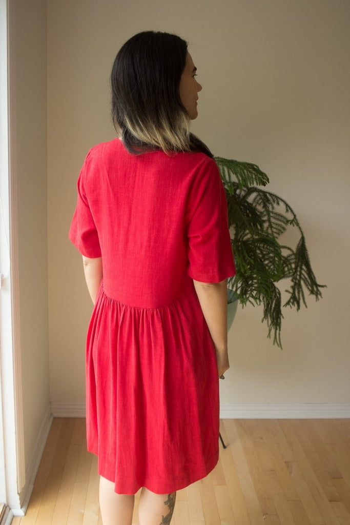 Birds of North America Kiskadee Dress (Red) - Victoire BoutiqueBirds of North AmericaDresses Ottawa Boutique Shopping Clothing