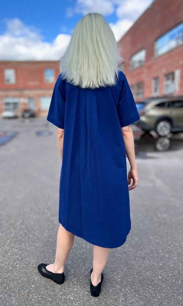Birds of North America Ladyhawk Dress (Indigo) - Victoire BoutiqueBirds of North AmericaDresses Ottawa Boutique Shopping Clothing