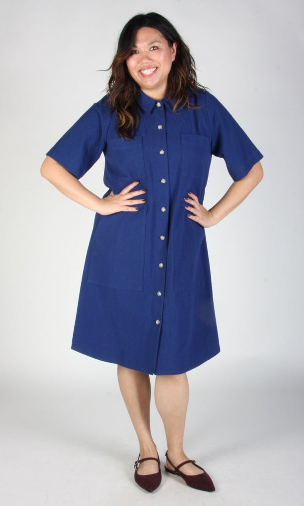 Birds of North America Ladyhawk Dress (Indigo) - Victoire BoutiqueBirds of North AmericaDresses Ottawa Boutique Shopping Clothing