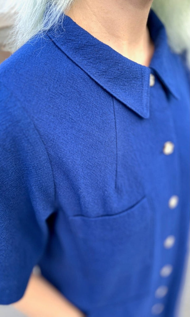 Birds of North America Ladyhawk Dress (Indigo) - Victoire BoutiqueBirds of North AmericaDresses Ottawa Boutique Shopping Clothing