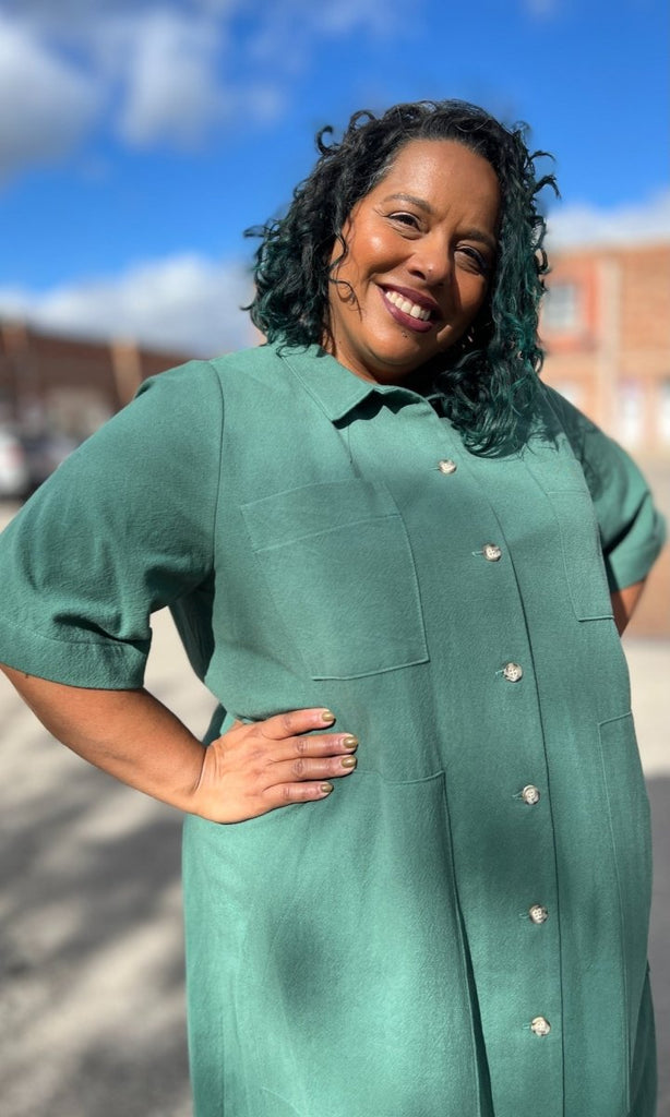 Birds of North America Ladyhawk Dress (Pine) - Victoire BoutiqueBirds of North AmericaDresses Ottawa Boutique Shopping Clothing