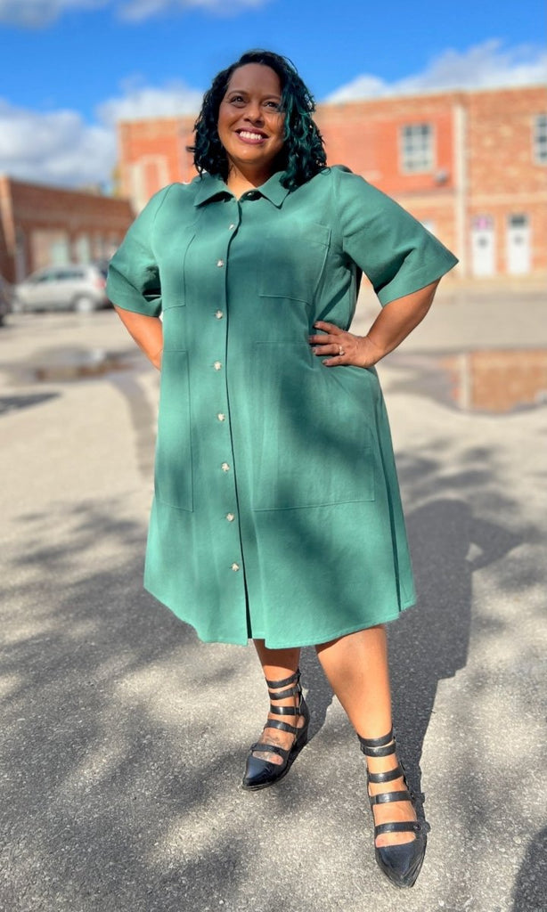 Birds of North America Ladyhawk Dress (Pine) - Victoire BoutiqueBirds of North AmericaDresses Ottawa Boutique Shopping Clothing