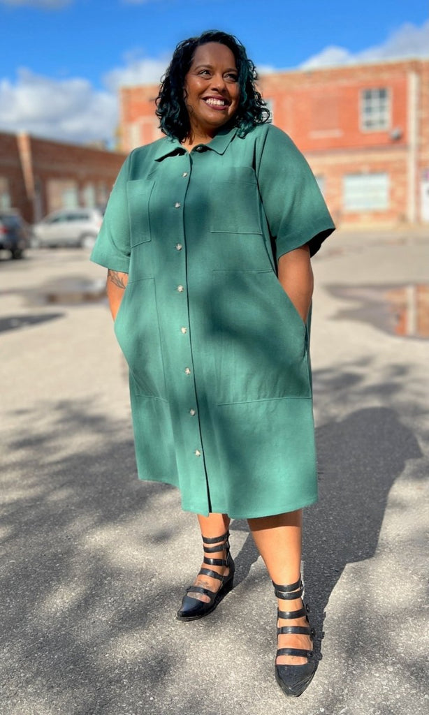 Birds of North America Ladyhawk Dress (Pine) - Victoire BoutiqueBirds of North AmericaDresses Ottawa Boutique Shopping Clothing