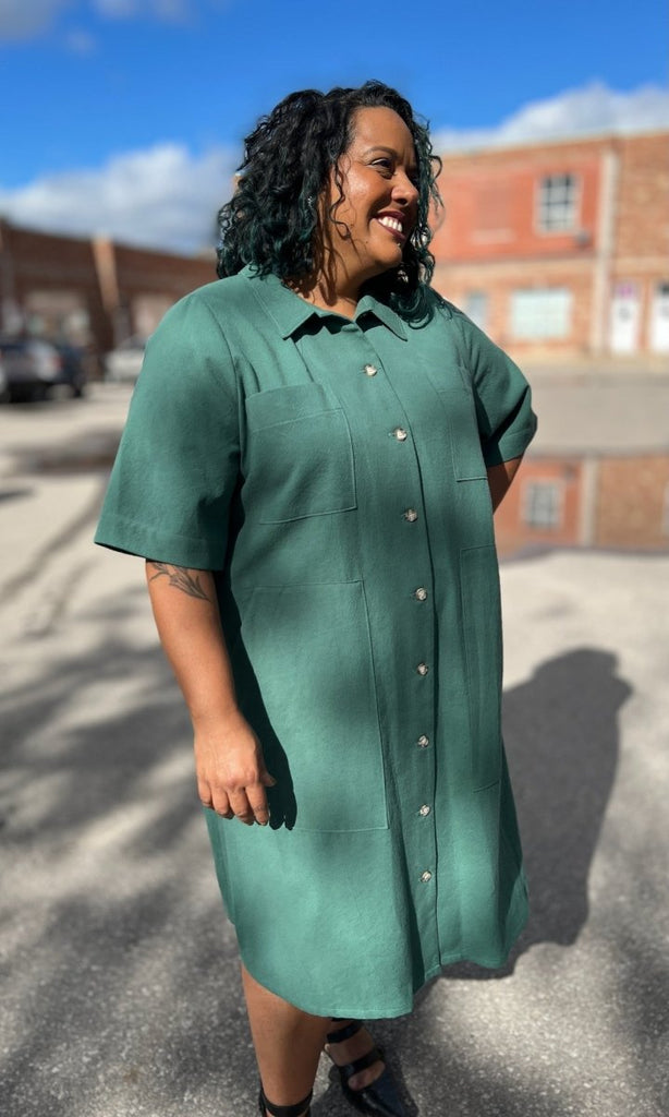 Birds of North America Ladyhawk Dress (Pine) - Victoire BoutiqueBirds of North AmericaDresses Ottawa Boutique Shopping Clothing