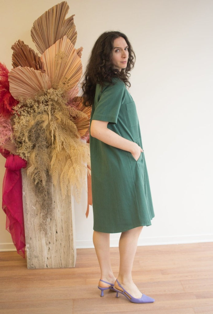 Birds of North America Ladyhawk Dress (Pine) - Victoire BoutiqueBirds of North AmericaDresses Ottawa Boutique Shopping Clothing