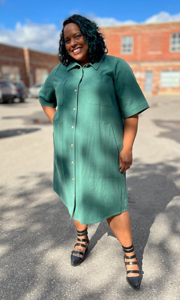 Birds of North America Ladyhawk Dress (Pine) - Victoire BoutiqueBirds of North AmericaDresses Ottawa Boutique Shopping Clothing