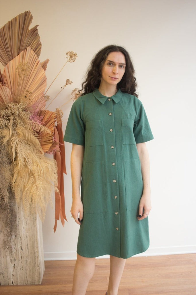 Birds of North America Ladyhawk Dress (Pine) - Victoire BoutiqueBirds of North AmericaDresses Ottawa Boutique Shopping Clothing