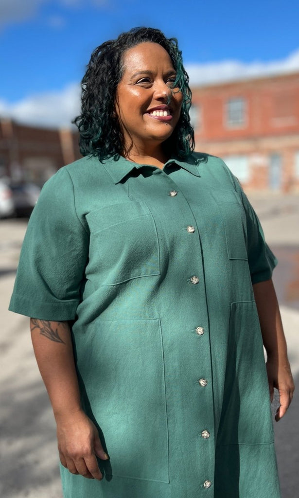 Birds of North America Ladyhawk Dress (Pine) - Victoire BoutiqueBirds of North AmericaDresses Ottawa Boutique Shopping Clothing