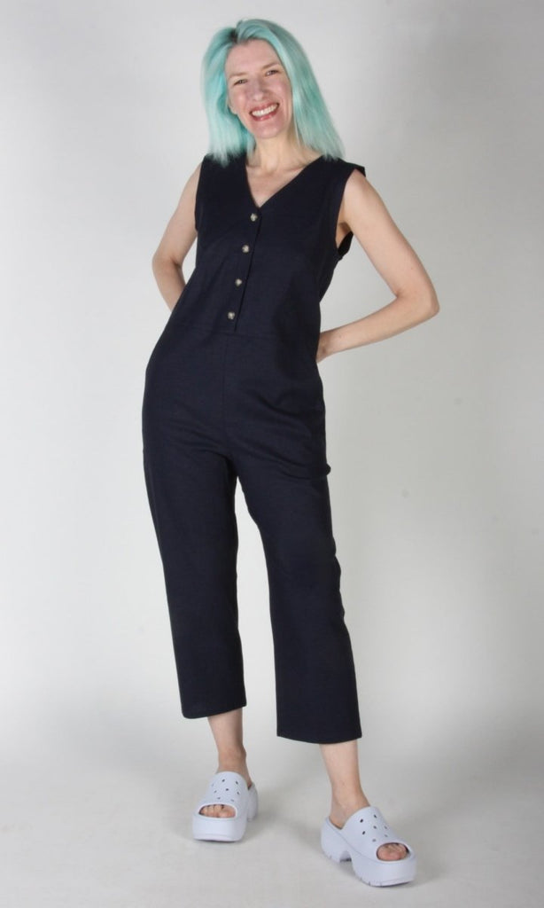 Birds of North America Myna Jumpsuit (Navy) - Victoire BoutiqueBirds of North AmericaJumpsuits Ottawa Boutique Shopping Clothing