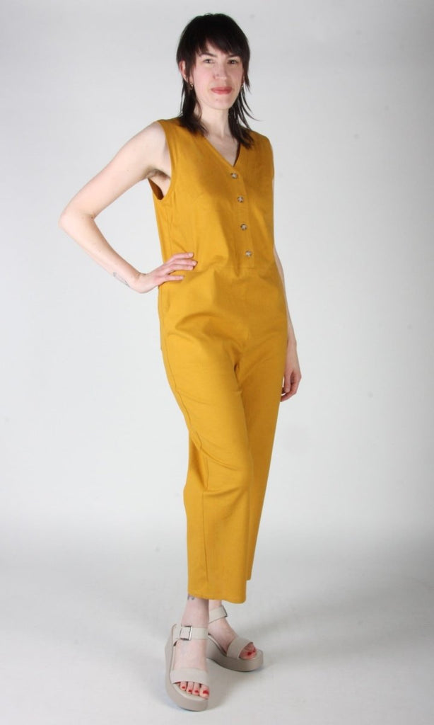 Birds of North America Myna Jumpsuit (Ochre) - Victoire BoutiqueBirds of North AmericaJumpsuits Ottawa Boutique Shopping Clothing