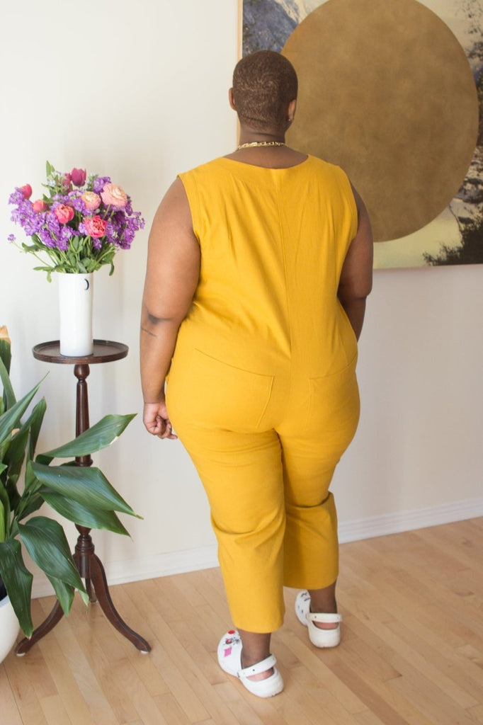 Birds of North America Myna Jumpsuit (Ochre) - Victoire BoutiqueBirds of North AmericaJumpsuits Ottawa Boutique Shopping Clothing