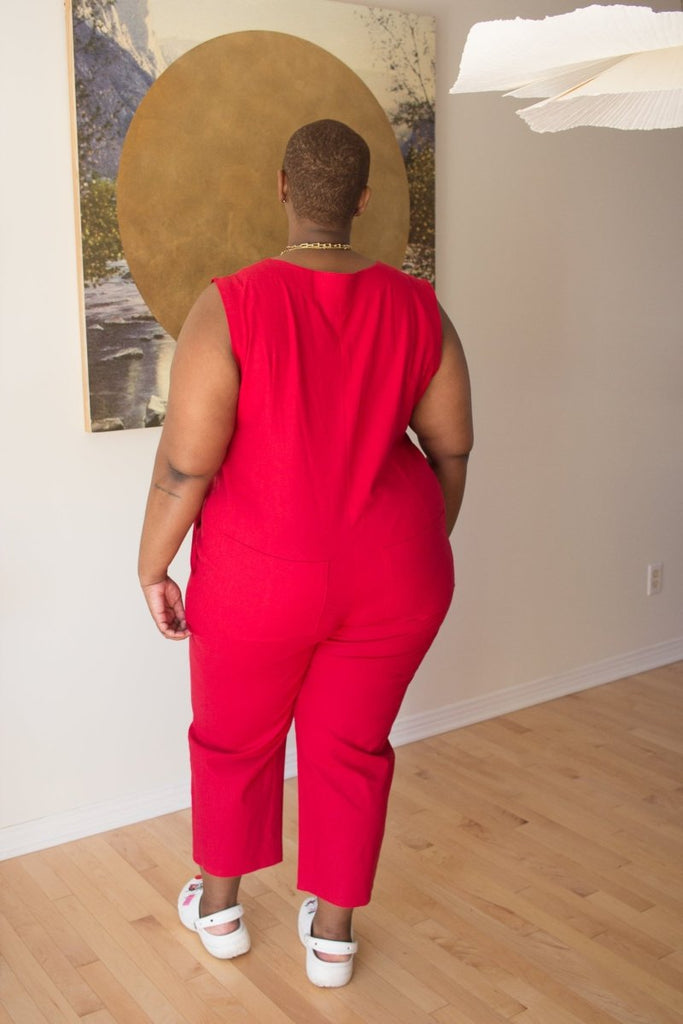 Birds of North America Myna Jumpsuit (Red) - Victoire BoutiqueBirds of North AmericaJumpsuits Ottawa Boutique Shopping Clothing