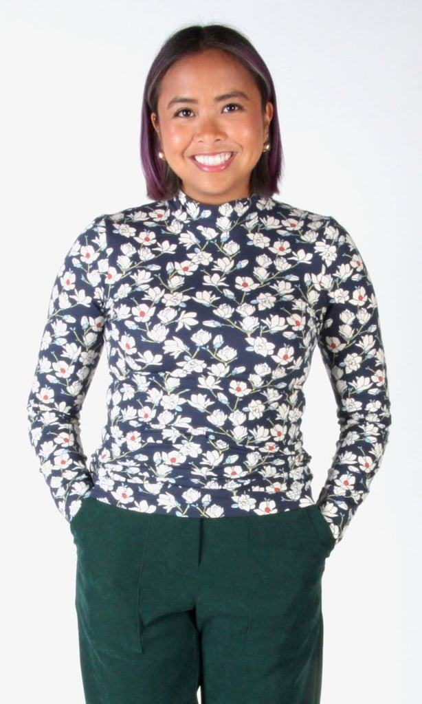 Birds of North America Nunchie Top (Midnight Magnolia) - Victoire BoutiqueBirds of North AmericaTops Ottawa Boutique Shopping Clothing