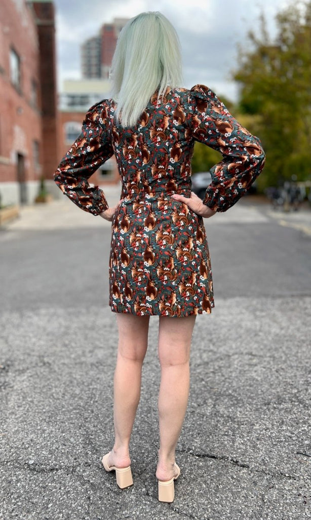 Birds of North America Nyctale Dress (Hare Berry) - Victoire BoutiqueBirds of North AmericaDresses Ottawa Boutique Shopping Clothing