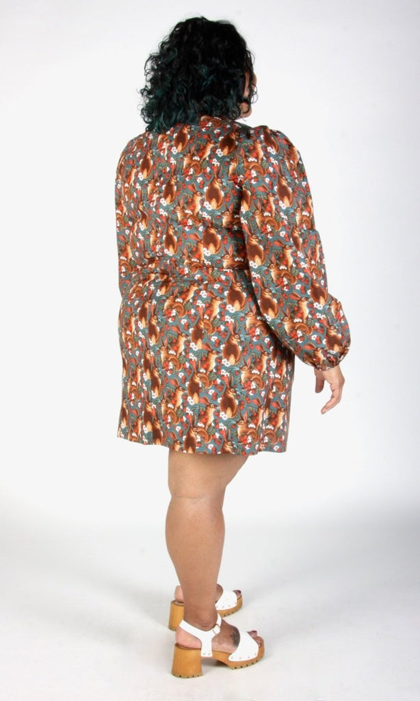 Birds of North America Nyctale Dress (Hare Berry) - Victoire BoutiqueBirds of North AmericaDresses Ottawa Boutique Shopping Clothing