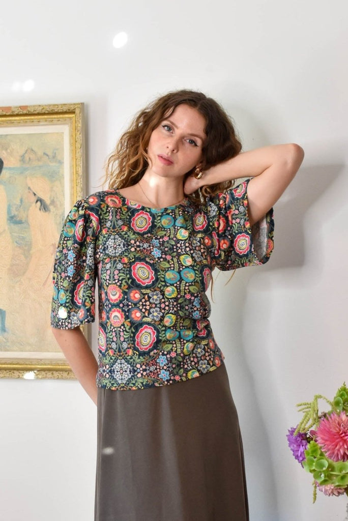 Birds of North America Peahen Top (Maud) - Victoire BoutiqueBirds of North AmericaTops Ottawa Boutique Shopping Clothing