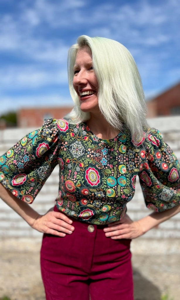 Birds of North America Peahen Top (Maud) - Victoire BoutiqueBirds of North AmericaTops Ottawa Boutique Shopping Clothing