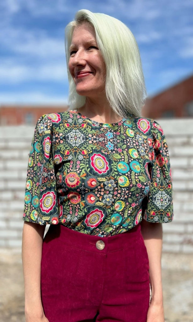 Birds of North America Peahen Top (Maud) - Victoire BoutiqueBirds of North AmericaTops Ottawa Boutique Shopping Clothing