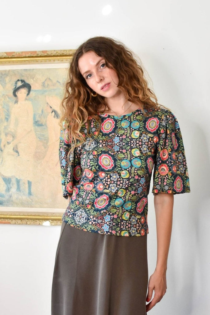 Birds of North America Peahen Top (Maud) - Victoire BoutiqueBirds of North AmericaTops Ottawa Boutique Shopping Clothing