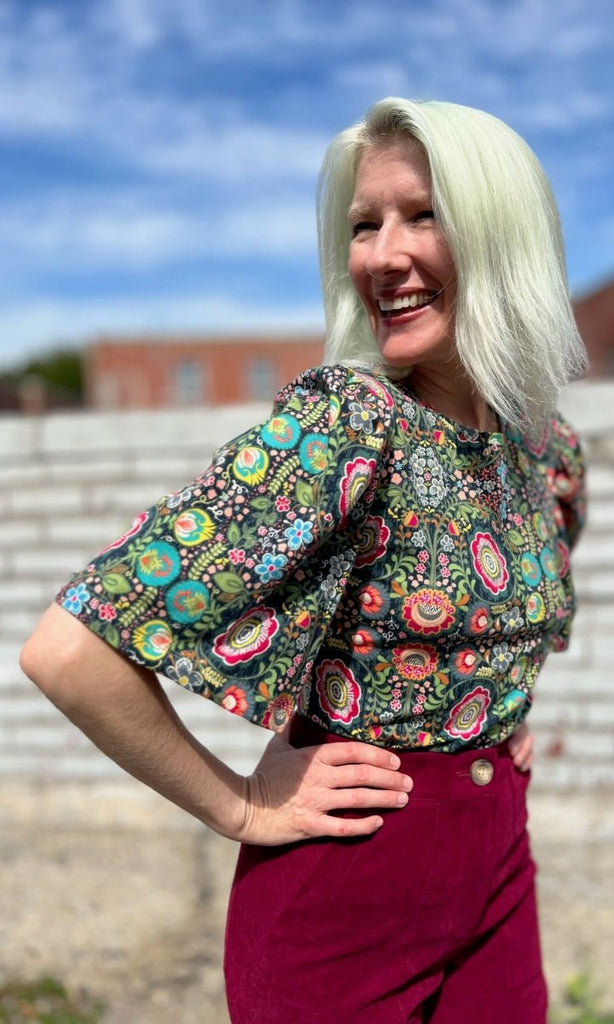 Birds of North America Peahen Top (Maud) - Victoire BoutiqueBirds of North AmericaTops Ottawa Boutique Shopping Clothing